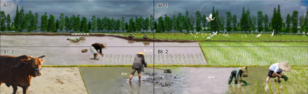 林口 洪福宮藝廊：台灣四十年代農村